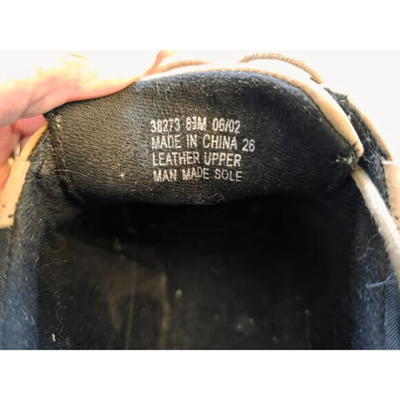 Clarks Mens Tan Leather Lace-Up Shoes With Black Trim & Rubber Sole 8.5 - Picture 5 of 7